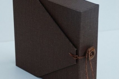 15. Wood finish rigid packaging